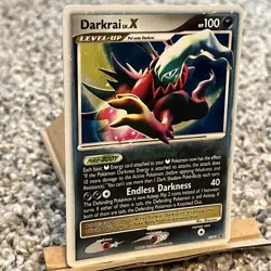 Darkrai LV.X DP19 Diamond and Pearl Black Star Promo Holo Pokemon TCG MP - Image 4