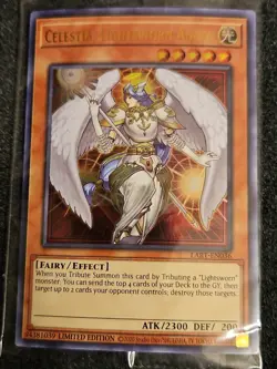 Yugioh Celestia Lightsworn Angel LART-EN036 Lost Art Ultra Sealed - Image 1