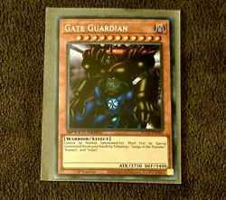 Yu-Gi-Oh Gate Guardian SGX2-END01 Secret Rare 1st Edition - Image 1