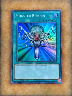 Yugioh Monster Reborn RA03-EN052 Super Rare 1st Ed NM - Image 1