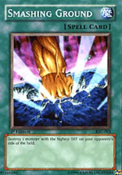 Lightly Played Smashing Ground - IOC-093 - Common - 1st Edition - YuGiOh - Image 1