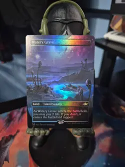 Unfinity Magic the Gathering Watery Grave Borderless Foil Rare Card #278 - Image 1