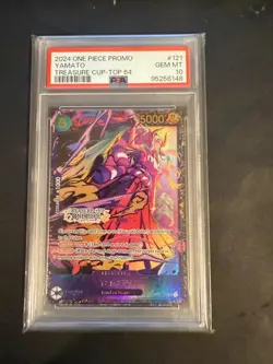 One Piece Card Yamato PSA10 English Treasure Cup Promo Championship Rare - Image 1