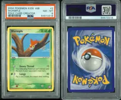 2004 Pokemon Kids' WB Poke Card Creator #2 Wurple Low Pop PSA 8 - Image 3