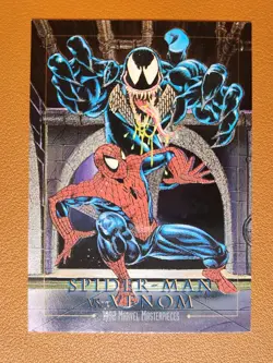 Spider-man vs Venom Battle Spectra #4-D 1992 Skybox Marvel Masterpieces Card - Image 1