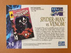 Spider-man vs Venom Battle Spectra #4-D 1992 Skybox Marvel Masterpieces Card - Image 2