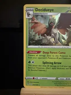 DECIDUEYE - 13/189 Darkness Ablaze - NM - Rare Holo - Pokemon TCG Card - Image 2