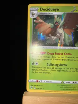 DECIDUEYE - 13/189 Darkness Ablaze - NM - Rare Holo - Pokemon TCG Card - Image 5