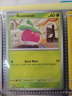 Bounsweet Pokemon Card 008/182 Basic Grass Type Quick Blow Attack - Image 1