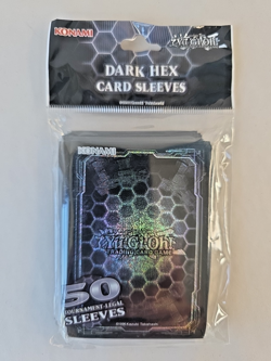 4 Yugioh Official Konami Dark Hex Card Sleeve 50 Count & Bonus 19 (219 Total) - Image 2