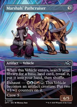 Marshals' Pathcruiser (Borderless) Aetherdrift 311 NM MTG Non-Foil - Image 1