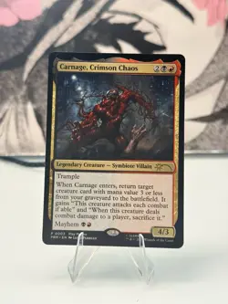 Magic the Gathering MTG - Carnage Crimson Chaos PRM Spiderman Promo #P003 NM - Image 1