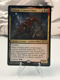 Magic the Gathering MTG - Carnage Crimson Chaos PRM Spiderman Promo #P003 NM - Image 2