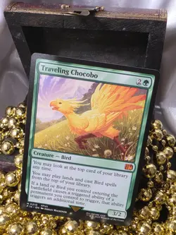 Traveling Chocobo MTG Final Fantasy Crossover Card Non-Foil NM Magic Bird - Image 1