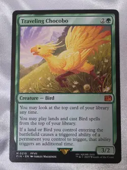Traveling Chocobo MTG Final Fantasy Crossover Card Non-Foil NM Magic Bird - Image 2