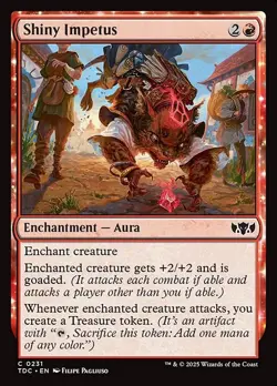 Shiny Impetus Commander: Tarkir: Dragonstorm NM MTG Non-Foil - Image 1