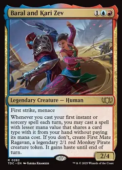 Baral and Kari Zev Commander: Tarkir: Dragonstorm NM MTG Non-Foil - Image 1