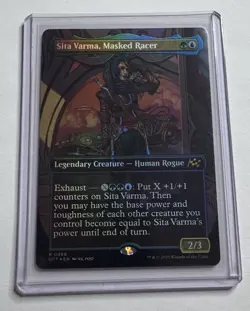 Sita Varma, Masked Racer Aetherdrift RARE Foil BORDERLESS MTG NM/M - Image 1