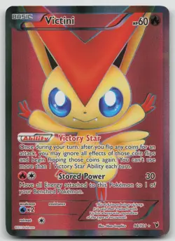 Victini (98 Full Art) 98/101 Noble Victories RARE - MP CONDITION - 2011 Pokemon - Image 1