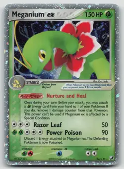Meganium EX #106/115 Pokemon TCG - Ex Unseen Forces 2005 - HP Condition - Image 1