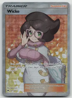 Pokemon Wicke Full Art Burning Shadows Ultra Rare Holo 147/147 NM/M - Image 1
