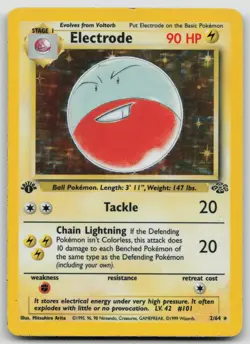 Pokemon Electrode Jungle 1st Edition Holo 2/64 MP - Image 1