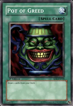 Pot Of Greed - 1st Edition SD4-EN018 - MP - YuGiOh - Image 1