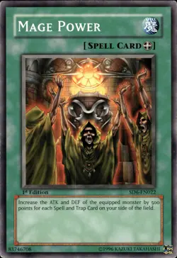 Mage Power - 1st Edition SD6-EN022 - MP - YuGiOh - Image 1