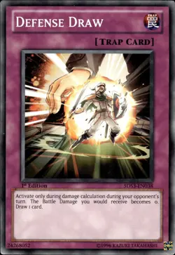 Defense Draw - 1st Edition 5DS3-EN038 - LP - YuGiOh - Image 1