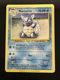 POKEMON TCG WARTORTLE 002/034 CLB POKEMON CARD GAME CLASSIC HOLO ENGLISH - Image 1