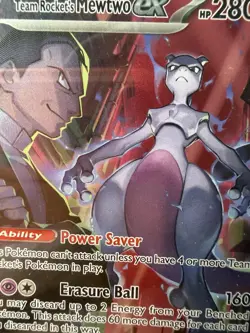 Pokemon TCG Destined Rivals Team Rocket's Mewtwo EX Card 232/182 PSA 10 - Image 3