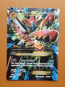 M Scizor EX Full Art 120/122 Breakpoint Holo Mega Ultra Rare NM Pokemon TCG Card - Image 1