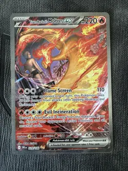 Team Rockets Moltres EX 229/182 Destined Rivals Full Art Holo Card - Image 1