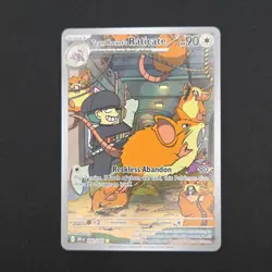Pokemon TCG Card Team Rocket's Raticate 202/182 Destined Rivals Holo IR - NM - Image 1