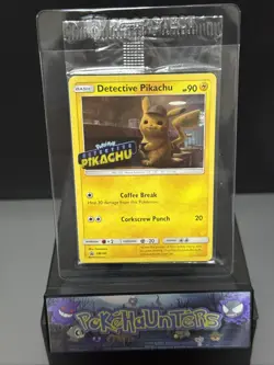 Pokemon Card Detective Pikachu SM190 Holo Rare STAMPED & SEALED - Image 1