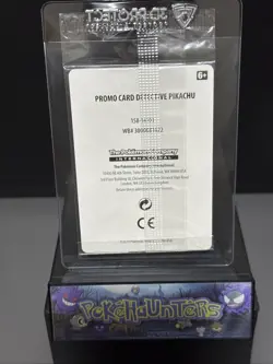 Pokemon Card Detective Pikachu SM190 Holo Rare STAMPED & SEALED - Image 2