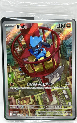 Riolu - MEP 010 Pokemon Mega Evolution Black Star Promo Card Sealed w/dividers - Image 2