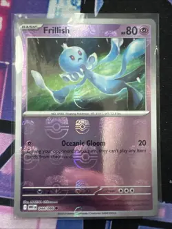 Frillish 044/086 Sv: White Flare Master Ball Holo NM Pokemon Card 2025 - Image 1
