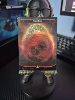 Mountain (494) (Borderless) (Galaxy Foil) - Unfinity (UNF) MTG LAND - Image 1