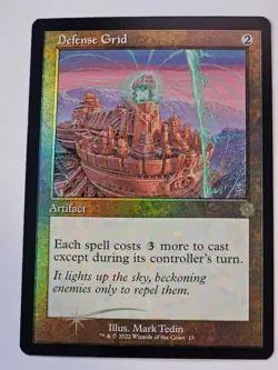 MTG - Defense Grid FOIL RETRO FRAME - Brother's War Artifacts - Image 1