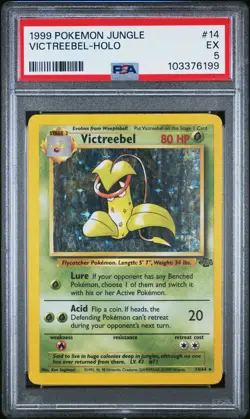 1999 POKEMON JUNGLE #14 VICTREEBEL-HOLO PSA 5 - Image 1