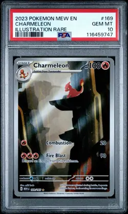 PSA 10 Charmeleon Illustration Rare #169/165 Pokemon Scarlet & Violet 151 Gem - Image 1