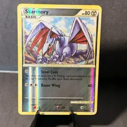 Pokemon TCG Skarmory 31/95 Call of Legends Reverse Holo Rare LP 2011 - Image 1