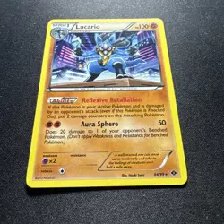 Lucario #64/99-Rare Holo-Next Destinies Pokemon 2012 - Image 2