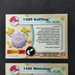 Koffing #109 Weezing #110 _ Pokemon Topps Series 2 _ Italiano _ Nearmint - Image 5