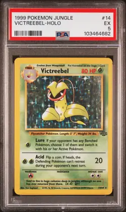 1999 POKEMON JUNGLE #14 VICTREEBEL-HOLO PSA 5 - Image 1