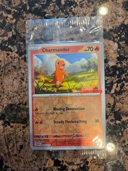 Sealed Promo Charmander Gamestop Reverse Holo 004/165 151 Pokemon - Image 1
