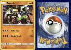 Pokemon TCG Zygarde SM15 Black Star Promo Cosmos Holo Rare LP - Image 1