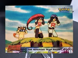 The Nefarious Team Rocket Pokemon Topps Mewtwo Strikes Back 12 Blue Logo NM - Image 1