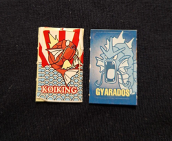 Magikarp Gyarados Rare Sticker Pokemon Nintendo Zukan Japanese 1998 Bandai - Image 1